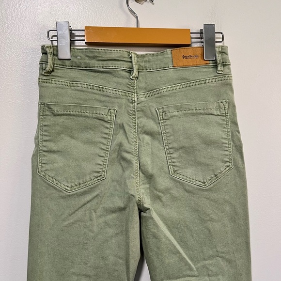Stradivarius Super High Waist Skinny Jeans Green EUR 38 / US 6 - Picture 5 of 8